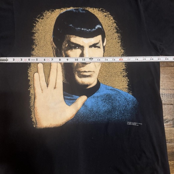 Star Trek Spock 1991 Tee Single Stitch‎ Changes Licensed USA L Vintage - Picture 7 of 7